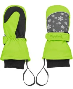 Playshoes Fäustling Schneeflocken In Grün