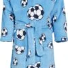 Playshoes Fleece-Bademantel Fußball In Blau -Babyprodukte playshoes fleece bademantel fussball in blau