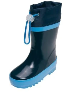 Playshoes Gummistiefel In Dunkelblau/ Hellblau