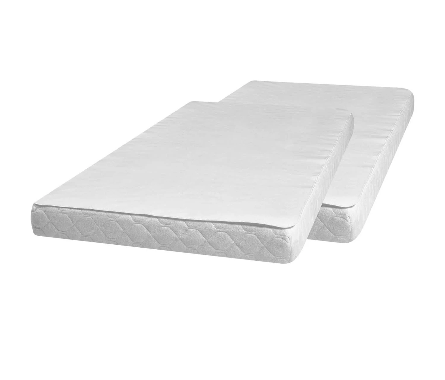 Playshoes Molton/Frottee-Betteinlage 70x100 Cm 2er Pack In Weiß 3 Playshoes Molton/Frottee-Betteinlage 70x100 Cm 2er Pack In Weiß