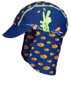 Playshoes UV-Schutz Mütze Krokodil In Marine