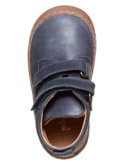 Pom Pom Leder-Sneakers In Dunkelblau -Babyprodukte pom pom leder sneakers in dunkelblau 3