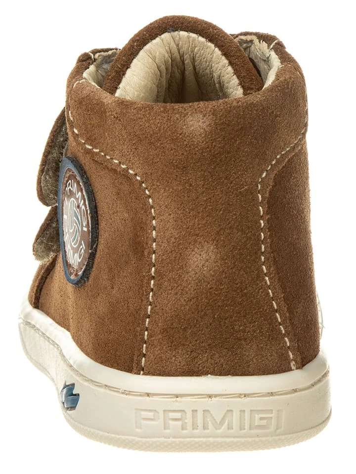 Primigi Leder-Sneakers In Hellbraun 5 Primigi Leder-Sneakers In Hellbraun – Bild 3