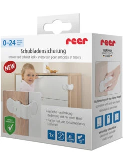 Reer 3er-Set: Schrank- Und Schubladensicherungen In Weiß -Babyprodukte reer 3er set schrank und schubladensicherungen in weiss 6