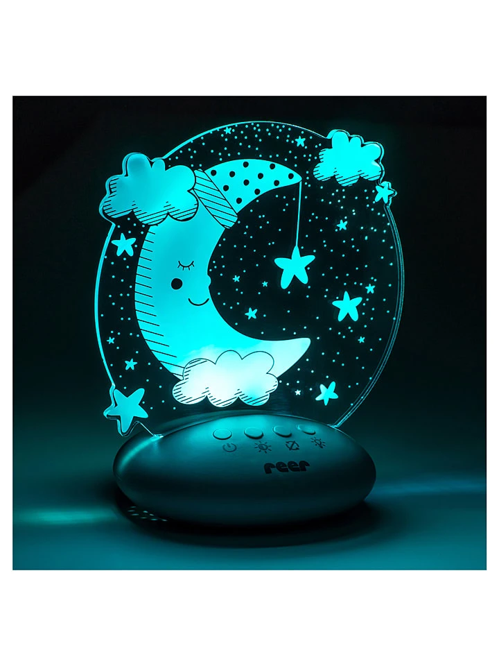 Reer Nachtlicht "Mond" In Grau/ Weiß - (B)14 X (H)16 X (T)9 Cm 10 Reer Nachtlicht "Mond" In Grau/ Weiß - (B)14 X (H)16 X (T)9 Cm – Bild 8