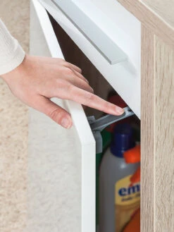 Reer Schubladen- Und Schranktürsicherung DesignLine, Anthrazit -Babyprodukte reer schubladen und schranktursicherung designline anthrazit 4