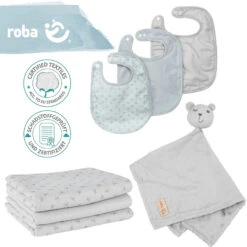 Roba Geschenkset Baby Essentials Lil Planet Grau -Babyprodukte roba geschenkset baby essentials lil planet grau 4