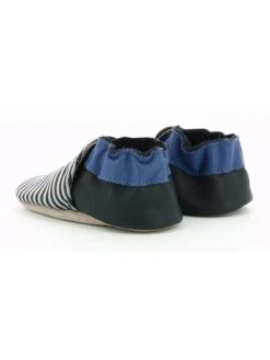 ROBEEZ Leder-Krabbelschuhe "Sea Light" In Dunkelblau/ Grau -Babyprodukte robeez leder krabbelschuhe sea light in dunkelblau grau 4