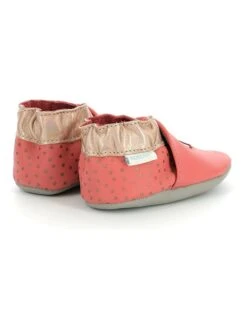 ROBEEZ Leder-Krabbelschuhe "Stars Rainfall" In Koralle -Babyprodukte robeez leder krabbelschuhe stars rainfall in koralle 2