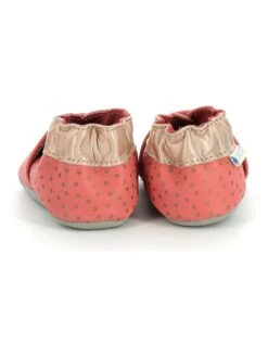 ROBEEZ Leder-Krabbelschuhe "Stars Rainfall" In Koralle -Babyprodukte robeez leder krabbelschuhe stars rainfall in koralle 4