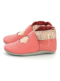 ROBEEZ Leder-Krabbelschuhe "Stars Rainfall" In Koralle -Babyprodukte robeez leder krabbelschuhe stars rainfall in koralle 8