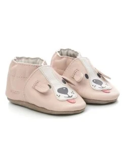 ROBEEZ Leder-Krabbelschuhe "Sweety Dog" In Rosa