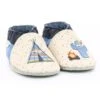 ROBEEZ Leder-Krabbelschuhe "Tipi" In Hellblau/ Creme -Babyprodukte robeez leder krabbelschuhe tipi in hellblau creme