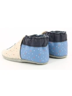 ROBEEZ Leder-Krabbelschuhe "Tipi" In Hellblau/ Creme -Babyprodukte robeez leder krabbelschuhe tipi in hellblau creme 4