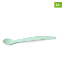 ROTHO 2er-Set: Silikonlöffel In Türkis - (L)17,6 Cm