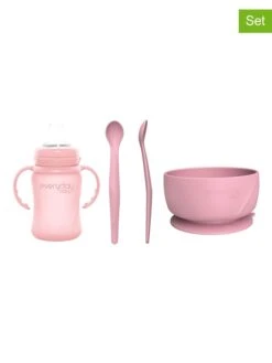 ROTHO 4tlg. Trink- & Esslern-Set In Rosa