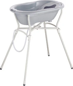 Rotho Babydesign Top Badelösung, 4 Teilig, Stone Grey