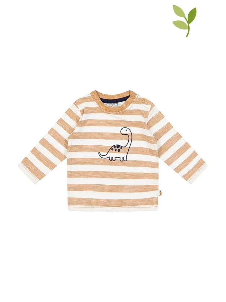 Longsleeve In Hellbraun/ Weiß 3 Longsleeve In Hellbraun/ Weiß