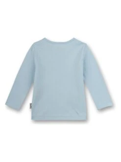 Longsleeve "Lovely Leo" In Hellblau -Babyprodukte sanetta kidswear longsleeve lovely leo in hellblau 1