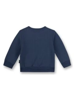 Sweatjacke "Little Builder" In Blau -Babyprodukte sanetta kidswear sweatjacke little builder in blau 1