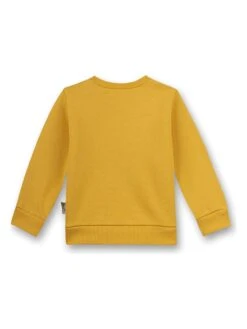 Sweatshirt "Little Builder" In Ocker -Babyprodukte sanetta kidswear sweatshirt little builder in ocker 1