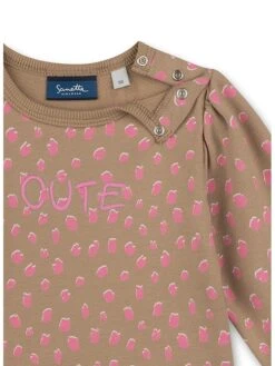 Sweatshirt "Lovely Leo" In Beige/ Rosa 7 Sweatshirt "Lovely Leo" In Beige/ Rosa -Babyprodukte sanetta kidswear sweatshirt lovely leo in beige rosa 2