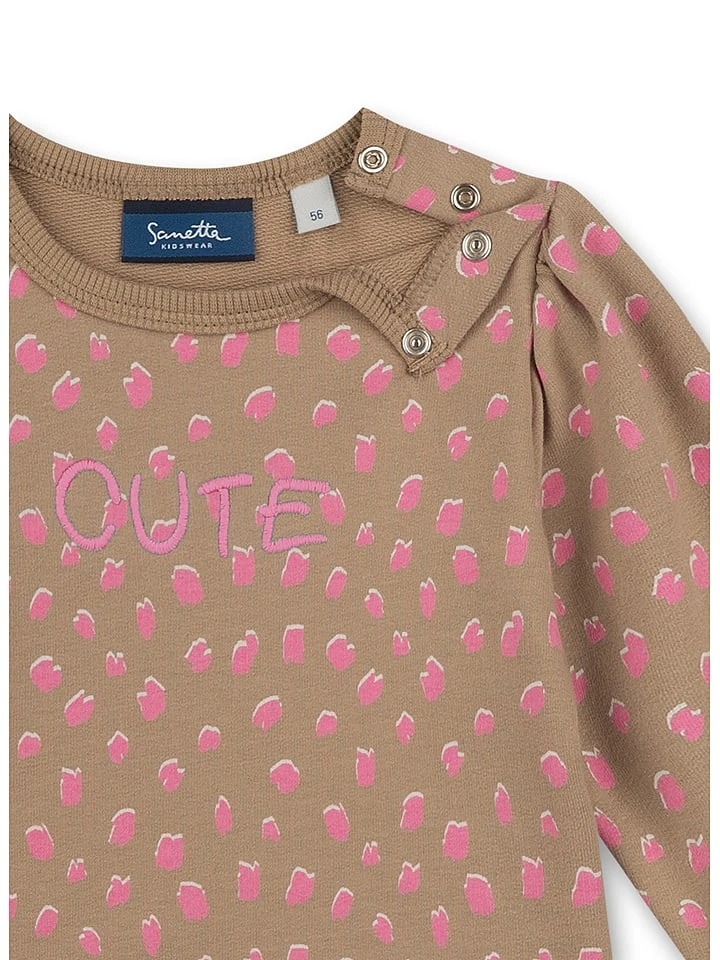 Sweatshirt "Lovely Leo" In Beige/ Rosa 5 Sweatshirt "Lovely Leo" In Beige/ Rosa – Bild 3