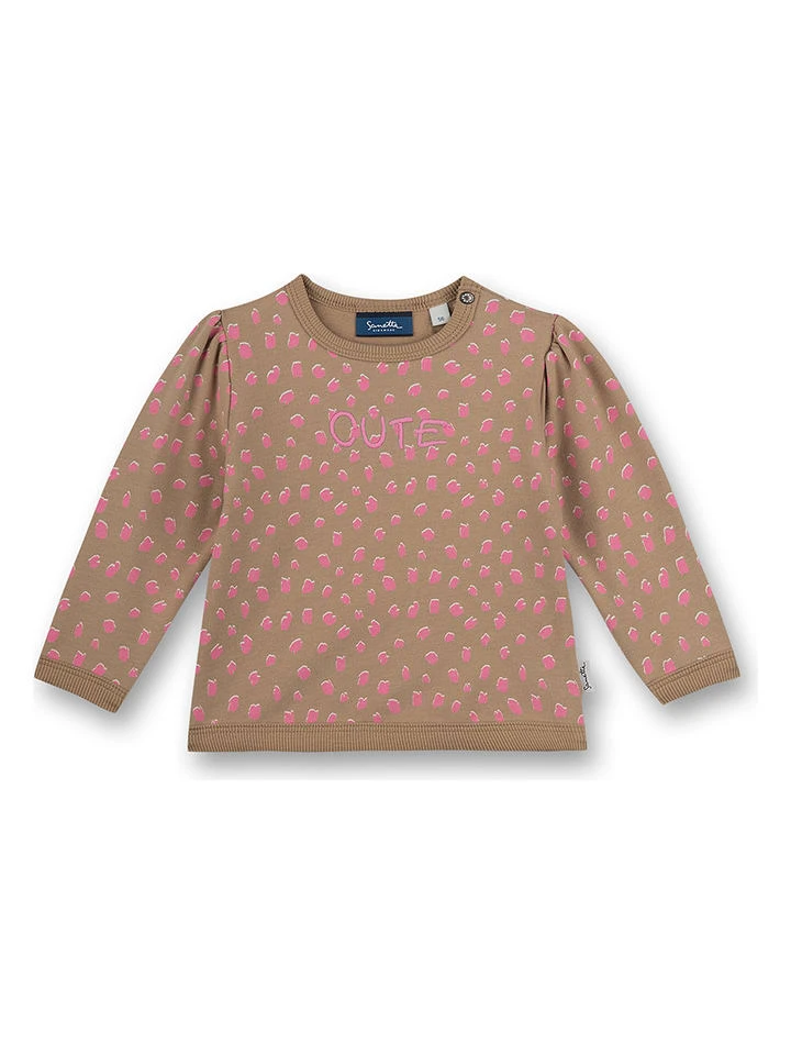 Sweatshirt "Lovely Leo" In Beige/ Rosa 3 Sweatshirt "Lovely Leo" In Beige/ Rosa