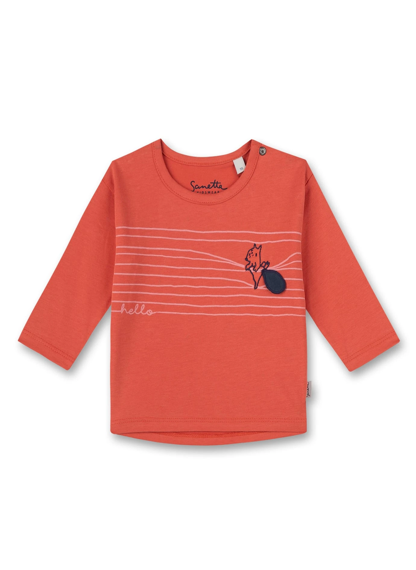 Sanetta Langarmshirt In Orange 3 Sanetta Langarmshirt In Orange