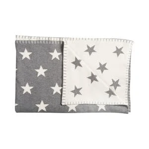 Babydecke Big Star 95x120 Cm In Grau 3 Babydecke Big Star 95x120 Cm In Grau