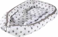 Babynest Big Stars, Grau