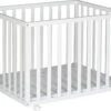 Laufgitter Scandic, Weiß Lackiert, B75 X L97 X H70 Cm -Babyprodukte schardt laufgitter scandic weiss lackiert b75 x l97 x h70 cm
