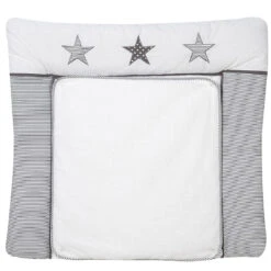 Wickelauflage Stern, Grau, 80 X 75 Cm