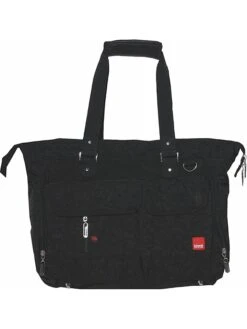 Wickeltasche "Baggy" In Schwarz - (B)35 X (H)32 X (T)15 Cm