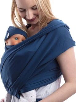 Babytrage "Flexi Newborn" In Dunkelblau -Babyprodukte schmusewolke babytrage flexi newborn in dunkelblau 3