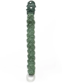 Sebra Häkel-Schnullerkette In Grün - Ab Geburt