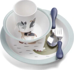 Sebra Kindergeschirr & Kinderbesteck Im Set Dragon Tales, 5-tlg.