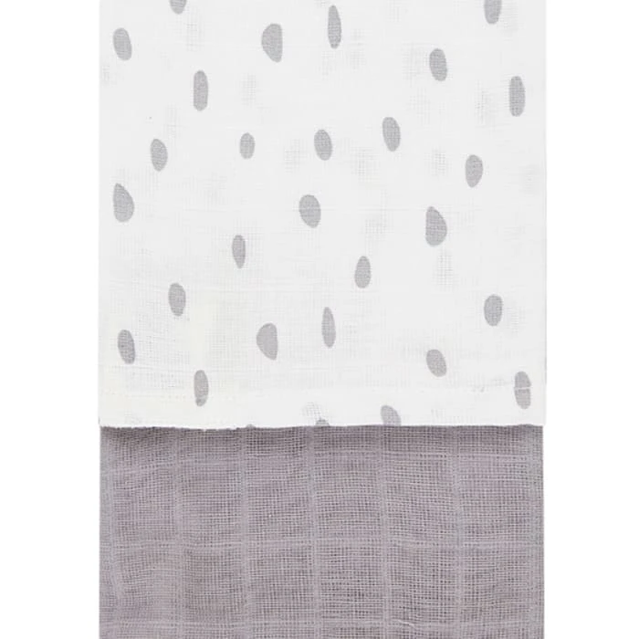 Sense Organics 2-er Set: Bio Baby Mullwindeln "Bios" In Grau-weiß 5 Sense Organics 2-er Set: Bio Baby Mullwindeln "Bios" In Grau-weiß – Bild 3