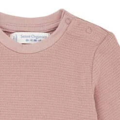 Sense Organics Bio Baby Langarm Body "Malu" In Altrosa -Babyprodukte sense organics bio baby langarm body malu in altrosa 2