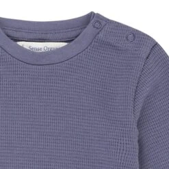 Sense Organics Bio Baby Langarm Body "Malu" In Blau -Babyprodukte sense organics bio baby langarm body malu in blau 2