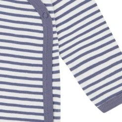 Sense Organics Bio Baby Langarm Wickelbody "Ygon" In Blau-Weiß -Babyprodukte sense organics bio baby langarm wickelbody ygon in blau weiss 2