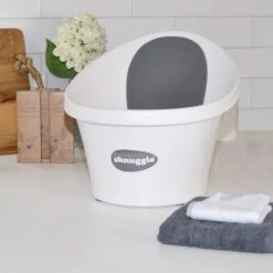 Shnuggle® Shnuggle Babybadewanne Weiß / Grau -Babyprodukte shnuggle shnuggle babybadewanne weiss grau 4