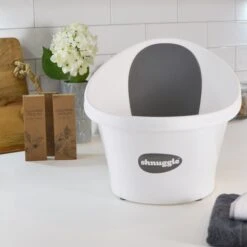 Shnuggle® Shnuggle Babybadewanne Weiß / Grau -Babyprodukte shnuggle shnuggle babybadewanne weiss grau 5