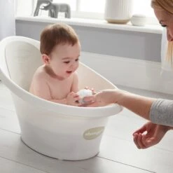 Shnuggle® Shnuggle Babybadewanne Weiß / Hellgrau -Babyprodukte shnuggle shnuggle babybadewanne weiss hellgrau 4