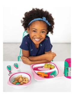 Skip Hop 2tlg. Besteck "Flamingo" In Grün/ Silber -Babyprodukte skip hop 2tlg besteck flamingo in grun silber 3