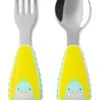 Skip Hop 2tlg. Besteck "Hai" In Gelb/ Silber -Babyprodukte skip hop 2tlg besteck hai in gelb silber