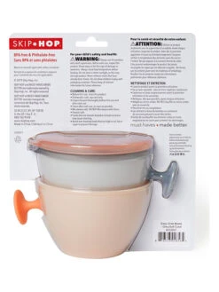 Skip Hop 2tlg. Set: Esslernschalen "easy Grab" In Grau/ Rosa - 2x 240ml -Babyprodukte skip hop 2tlg set esslernschalen easy grab in grau rosa 2x 240ml 4