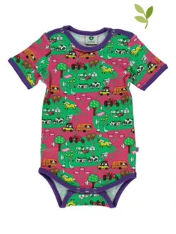 Body "Landscape" In Pink/ Grün