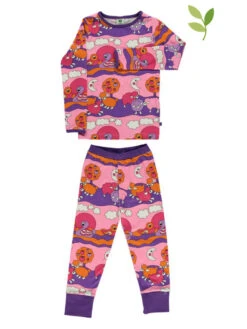 Pyjama "Sheep & Ducks" In Rosa