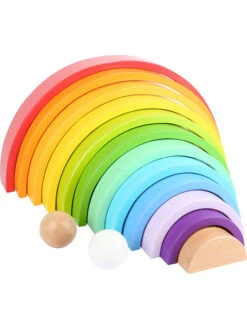 Small Foot Holzbausteine "Regenbogen XL" - Ab 12 Monaten
